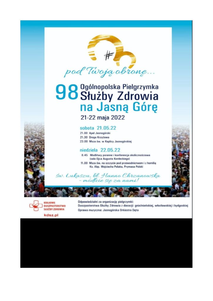 Ogólnopolska Pielgrzymka Pracowników Służby Zdrowia na Jasną Górę